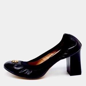 Tory Burch | Jolie | Black Leather | Classic Pumps | 75mm